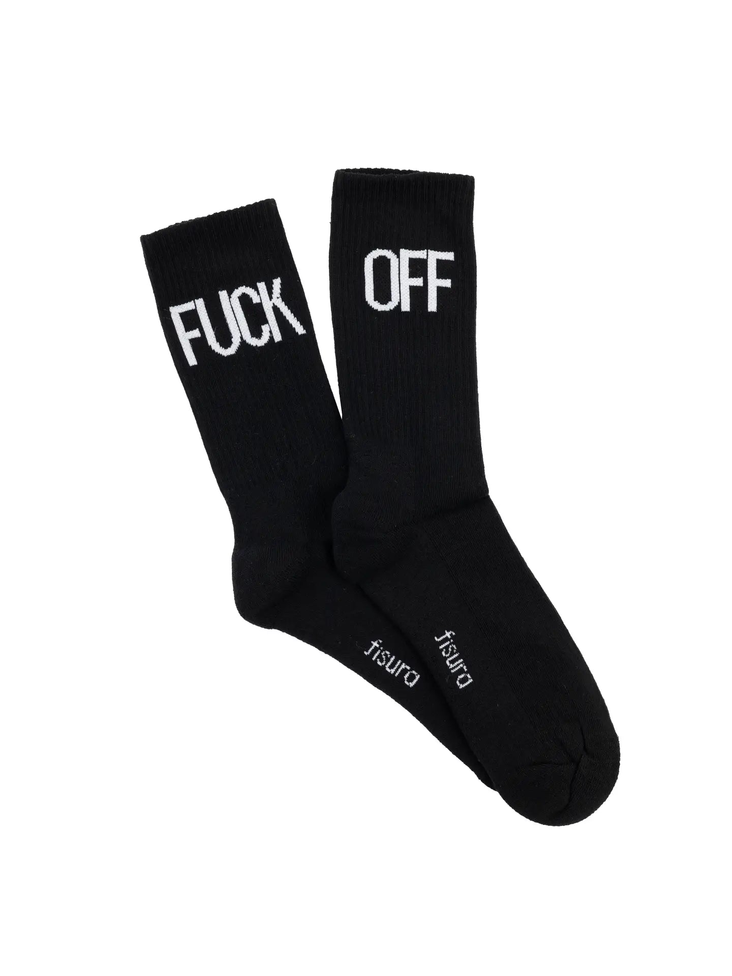 Fisura Men's 'Fuck Off' Socks - Black