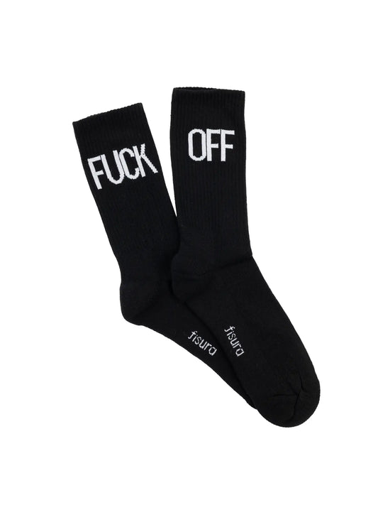 Fisura Men's 'Fuck Off' Socks - Black