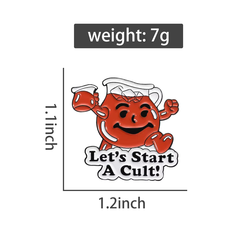 Let's Start A Cult Enamel Badge