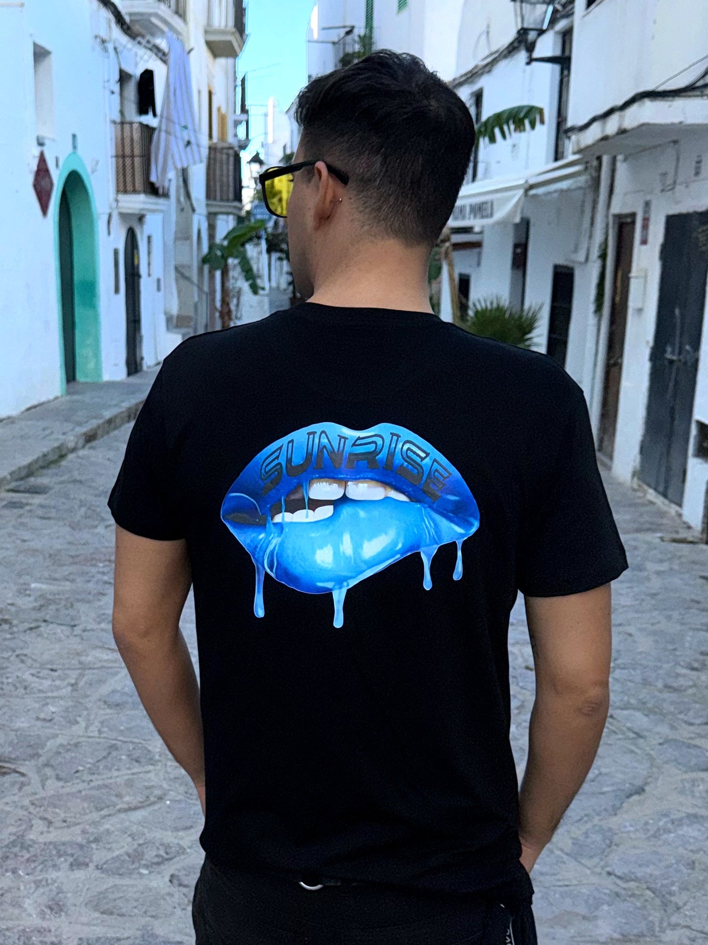 Black Cotton T-Shirt – Sunrise Edition