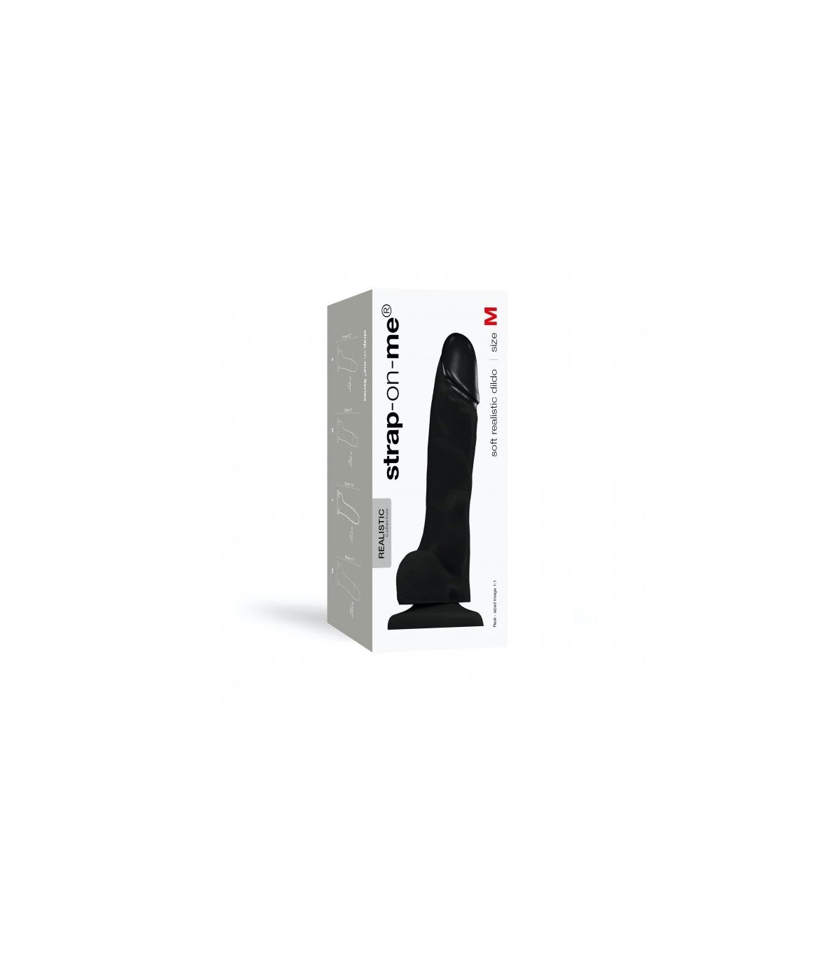 REALISTIC PENIS SOFT SILICONE BLACK M